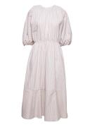 Jeno Dress Knælang Kjole Beige Stylein