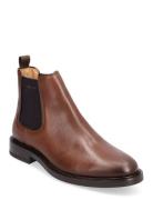 St Akron Chelsea Boot Støvlet Chelsea Boot Brown GANT