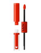 Shine Loud High Pigment Lip Shine Lipgloss Makeup Orange NYX Professio...