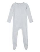 Striped Full Body W. Back Opening Pyjamas Sie Jumpsuit Multi/patterned...