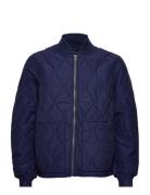 Quilted Bomber Jacket Quiltet Jakke Navy Polo Ralph Lauren