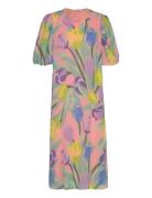 Nuclio Dress Knælang Kjole Pink Nümph