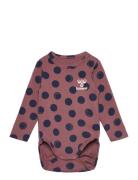 Hmldotty Body L/S Langærmet Body Pink Hummel