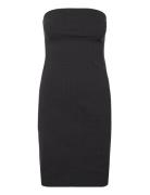 Vmmathilde Sl Tight Abk Dress D2 Knælang Kjole Black Vero Moda