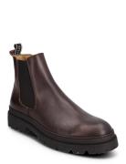 Sonny Leather Shoe Støvlet Chelsea Boot Brown Sneaky Steve