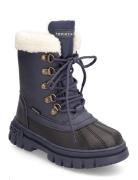 T3B5-33161-0814800- Vinterstøvler Med Snøre Blue Tommy Hilfiger