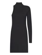 Cmava-Knit-Dress Knælang Kjole Black Copenhagen Muse