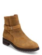 Bryson Waxed Suede Buckled Boot Desert Boots Snøresko Beige Polo Ralph...