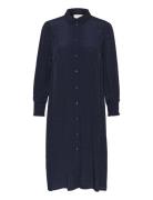 Kalissa Shirt Dress Knælang Kjole Navy Kaffe