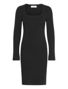 Heavy Knit Dresses Knælang Kjole Black Marc O'Polo