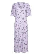 Dresses Light Woven Knælang Kjole Purple Esprit Casual