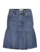 Skirt Marion Denim Kort Nederdel Blue Lindex