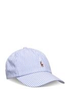 Cotton Seersucker Ball Cap Accessories Headwear Caps Blue Ralph Lauren...