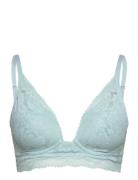 Cosy Wireless Classic Bra Lingerie Bras & Tops Wired Bras Blue Etam