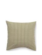 Bæk&Bølge Pillowcase 63X60 Cm Green/Soft Pink Dk Home Textiles Bedtext...