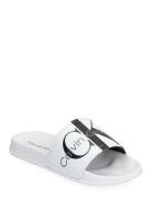 Logo Pool Slide Shoes Summer Shoes Pool Sliders White Calvin Klein