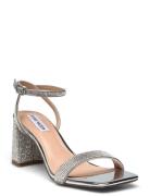 Luxe-R Sandal Sandal Med Hæl Silver Steve Madden