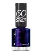 Rimmel 60 Seconds Nail Polish 563 Midnight Rush Neglelak Makeup Purple...