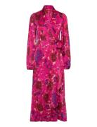 Laracras Dress Maxikjole Festkjole Pink Cras