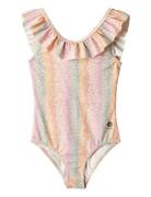 Swimsuit Marie-Louise Badedragt Badetøj Multi/patterned Wheat