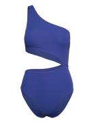 Swimsuit Trina Rib Badedragt Badetøj Blue Lindex