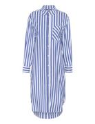 Curegina Shirtdress Knælang Kjole Blue Culture