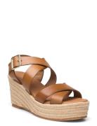 Espadrilles Espadrillos Med Hæl Sandal Brown Billi Bi