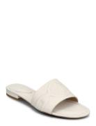 Soft Nappa-Alegra Iii-Sn-Sli Flade Sandaler White Lauren Ralph Lauren