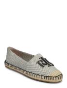 Cameryn Iii Canvas & Leather Espadrille Espadrillos Flade Sandal Black...