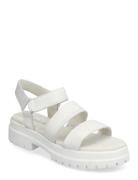 London Vibe Backstrap Sandal White Full Grain Flade Sandaler White Tim...