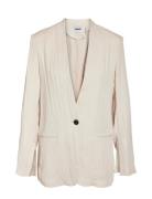 Nmamanda Ls Blazer Blazers Single Breasted Blazers Cream NOISY MAY