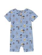 Nbmfobus Sunsuit Bodysuits Short-sleeved Blue Name It