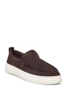 Lawill Loafer Loafers Flade Sko Brown GANT