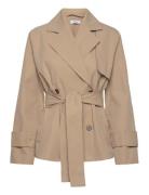 Trudy Short Trench Coat Trenchcoat Frakke Beige Marville Road