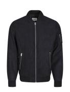 Jjerocky Faux Suede Bomber Noos Bomberjakke Jakke Black Jack & J S