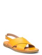 Sandals - Flat - Open Toe - Op Flade Sandaler Orange ANGULUS