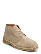 Slhricco Suede Chukka Boot Snørestøvler Beige Selected Homme