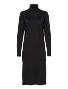 Milasz Roll Neck Long Dress Knælang Kjole Black Saint Tropez