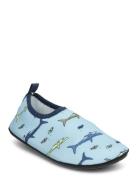 Swim Shoes Aop Slippers Hjemmesko Blue Color Kids