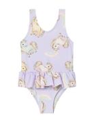 Nmfzuna Swimsuit Box Badedragt Badetøj Purple Name It