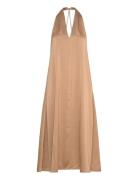 Sacille Dress 12959 Knælang Kjole Beige Samsøe Samsøe