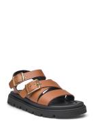 Rebecca Buckle Flade Sandaler Brown Shoe The Bear