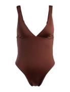 Silky Island Piece Badedragt Badetøj Brown Roxy