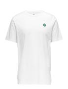 Ace T-Shirt Gots Tops T-Kortærmet Skjorte White Double A By Wood Wood