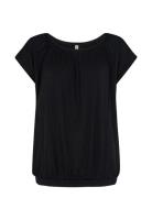 Sc-Marica Tops T-shirts & Tops Short-sleeved Black Soyaconcept