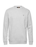 Plain Crew Sws Tops Sweatshirts & Hoodies Sweatshirts Grey Lee Jeans