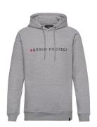 Logo Hoodie Tops Sweatshirts & Hoodies Hoodies Grey Denim Project