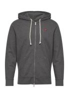 The Original Hm Zip Up Charcoa Tops Sweatshirts & Hoodies Hoodies Grey...