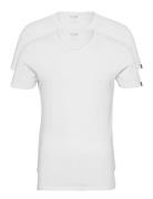 Puma Basic 2P V-Neck Tee Sport T-Kortærmet Skjorte White PUMA