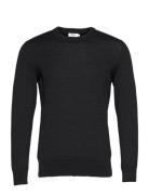 Daniel Merino Wool Pullover Tops Knitwear Round Necks Grey FRENN